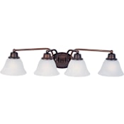 Maxim Malaga 29" Wide Bath Light Oil Rubbed Bronze / Marble Glass