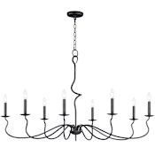 Maxim Padrona 8 Light 49" Wide Candle Style Chandelier Black Oxide