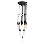 Maxim Pioneer 13 Light 15" Wide Multi Light Pendant Anthracite