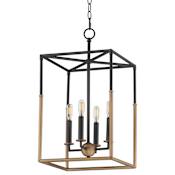 Maxim SoHo 4 Light 12" Wide Multi Light Pendant Black / Weathered Brass