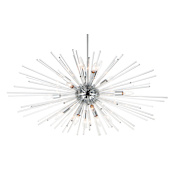 Maxim Polaris 16 Light 20" Tall Abstract Sputnik Chandelier Polished Chrome