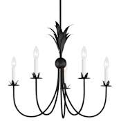 Maxim Paloma 5 Light 26" Wide Taper Candle Style Chandelier Anthracite