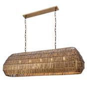 Maxim Gilda 5 Light 59" Wide Linear Pendant Antique Brass