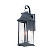 Maxim Vicksburg 2 Light 20" Tall Outdoor Wall Sconce Black
