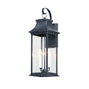 Maxim Vicksburg 3 Light 24" Tall Outdoor Wall Sconce Black