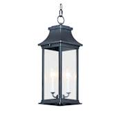 Maxim Vicksburg 2 Light 7" Wide Outdoor Taper Candle Mini Pendant Black