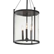 Maxim Belfry 3 Light 13" Wide Semi-flush Outdoor Ceiling Fixture Black