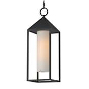 Maxim Aldous 7" Wide Outdoor Mini Pendant Black