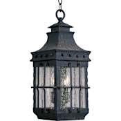 Maxim Nantucket 19" Tall 3 Light Lantern Pendant Country Forge