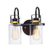Maxim Magnolia 2 Light 11" Wide Bathroom Vanity Light Bronze / Gold