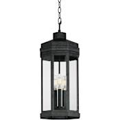 Maxim Wright 3 Light 9" Wide Outdoor Mini Pendant Black Patina