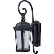 Maxim Dover 20" Tall 1 Light Wall Sconce with Clear Seedy Glass Bronze / Seedy Glass
