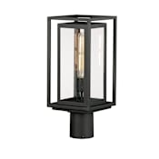 Maxim Cabana 17" Tall Post Light Black