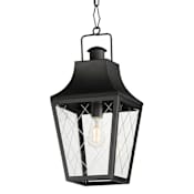 Maxim Storybook 10" Wide Outdoor Pendant Black