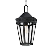 Maxim Oxford 10" Wide Outdoor Mini Pendant Black