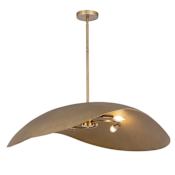 Maxim Denarii 4 Light 37" Wide Pendant Natural Gold