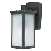 Maxim Terrace 11" 1 Light Wall Sconce Bronze / Frosted Seedy Glass
