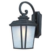 Maxim Radcliffe 21" Tall 1 Light Wall Sconce Black Oxide / Weathered Frost Glass