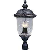 Maxim Carriage House DC 3 Light Outdoor Post Light Oriental Bronze