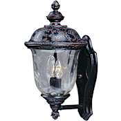 Maxim Carriage House 16" 2 Light Wall Sconce Oriental Bronze / Water Glass
