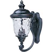 Maxim Carriage House 20" 2 Light Wall Sconce Oriental Bronze / Water Glass