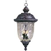 Maxim Carriage House DC 3 Light Outdoor Lantern Pendant Oriental Bronze