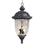 Maxim Carriage House DC 3 Light Outdoor Lantern Pendant Oriental Bronze