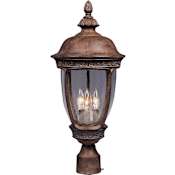 Maxim Knob Hill DC 3 Light Outdoor Post Light Sienna