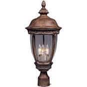 Maxim Knob Hill DC 3 Light Outdoor Post Light Sienna