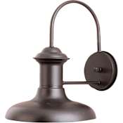 Maxim Wharf 10" 1 Light Wall Sconce Empire Bronze