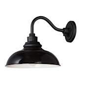 Maxim Granville 11" Tall Outdoor Wall Sconce Gloss Black / Black