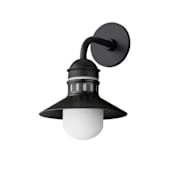 Maxim Admiralty 15" Tall Wall Sconce Black