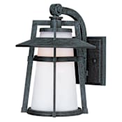 Maxim Calistoga 15" 1 Light Wall Sconce Adobe / Satin White Glass