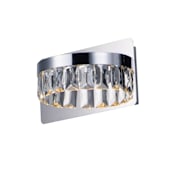 Maxim Icycle Single Light 6" Tall LED Wall Sconce Polished Chrome