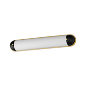 Maxim Capsule 30" Wide Bath Bar Black / Natural Aged Brass