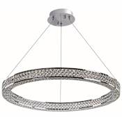 Maxim Eternity 30" Wide LED Crystal Pendant Polished Chrome / Beveled Crystal