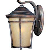 Maxim Balboa 11" 1 Light Wall Sconce Copper Oxide / Golden Frost Glass