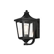 Maxim Sutton Place Vivex 15" Tall Outdoor Wall Sconce Black