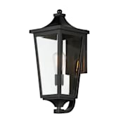 Maxim Sutton Place Vivex 19" Tall Outdoor Wall Sconce Black