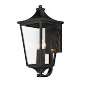 Maxim Sutton Place Vivex 2 Light 22" Tall Outdoor Wall Sconce Black