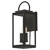Maxim Nassau Vivex 2 Light 21" Tall Outdoor Wall Sconce Black