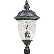 Maxim Carriage House 29" 3 Light Vivex Post Light Oriental Bronze