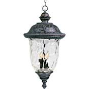 Maxim Carriage House 24" 3 Light Vivex Pendant Light Oriental Bronze
