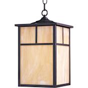 Maxim Coldwater Single Light 9" Wide Outdoor Mini Pendant with Glass Square Shade Black