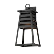 Maxim Shutters 18" Tall Wall Sconce Black
