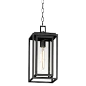 Maxim Cabana VX 7" Wide Outdoor Pendant Black