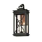 Maxim Yorktown VX 2 Light 22" Tall Wall Sconce Black / Aged Copper