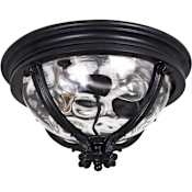 Maxim Camden VX 16" 3 Light Vivex Ceiling Light Black