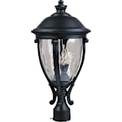 Maxim Camden VX 23" 3 Light Vivex Post Light Black