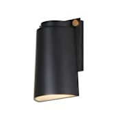 Maxim Rivet 10" Tall LED Wall Sconce Black / Antique Brass